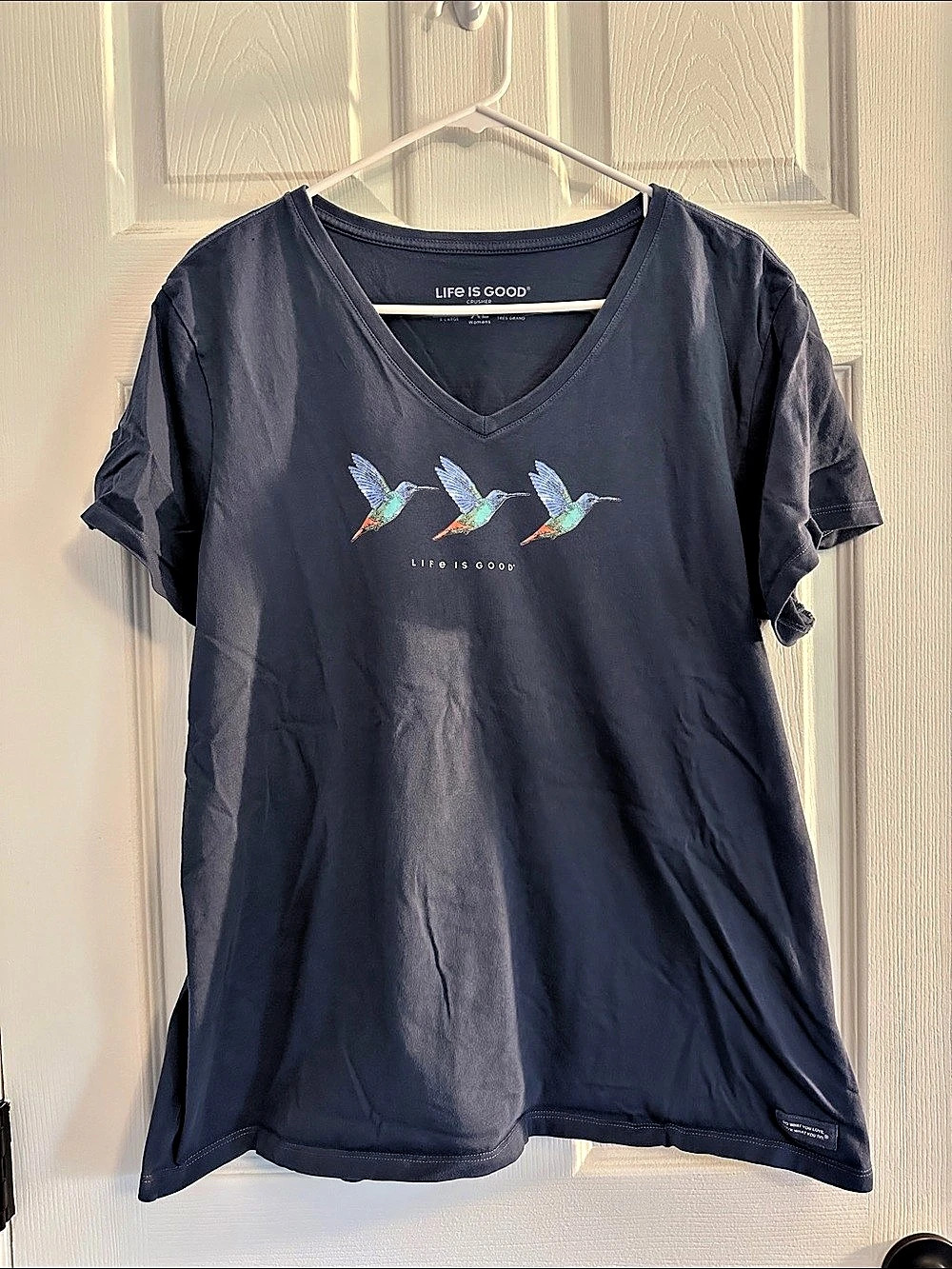 Life is Good Crusher Graphic Tee Blue XL